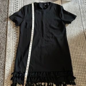 Black Zara dress with tassels
